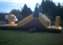 Red and Blue Obstacle Course Hire in Cork