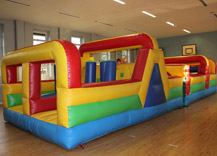 Red and Blue Obstacle Course Hire in Cork